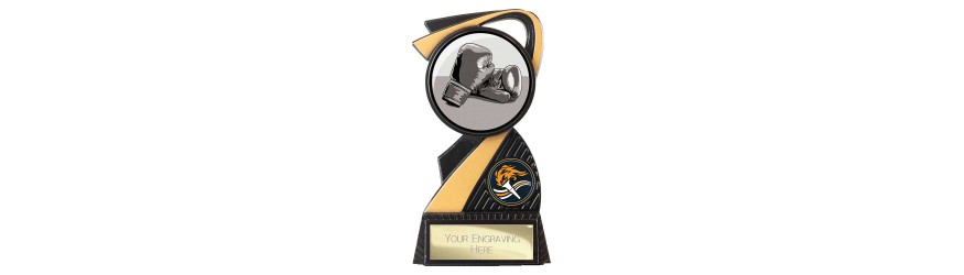 MANIA BOXING RESIN TROPHY - 4 SIZES - 13CM - 20.5CM MANIA BOXING RESIN TROPHY - 4 SIZES - 13CM - 20.5CM